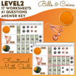 Thanksgiving Shopping Task Cards/ Worksheets   Money Math In Thanksgiving Money Math Worksheets