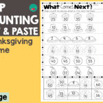 Thanksgiving Skip Counting Inside Thanksgiving Skip Counting Worksheets