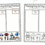 Thanksgiving Sorting Worksheet (Then And Now) In Thanksgiving Then And Now Worksheet