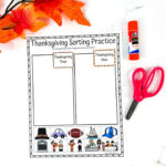 Thanksgiving Sorting Worksheet (Then And Now) Inside Thanksgiving Then And Now Worksheet