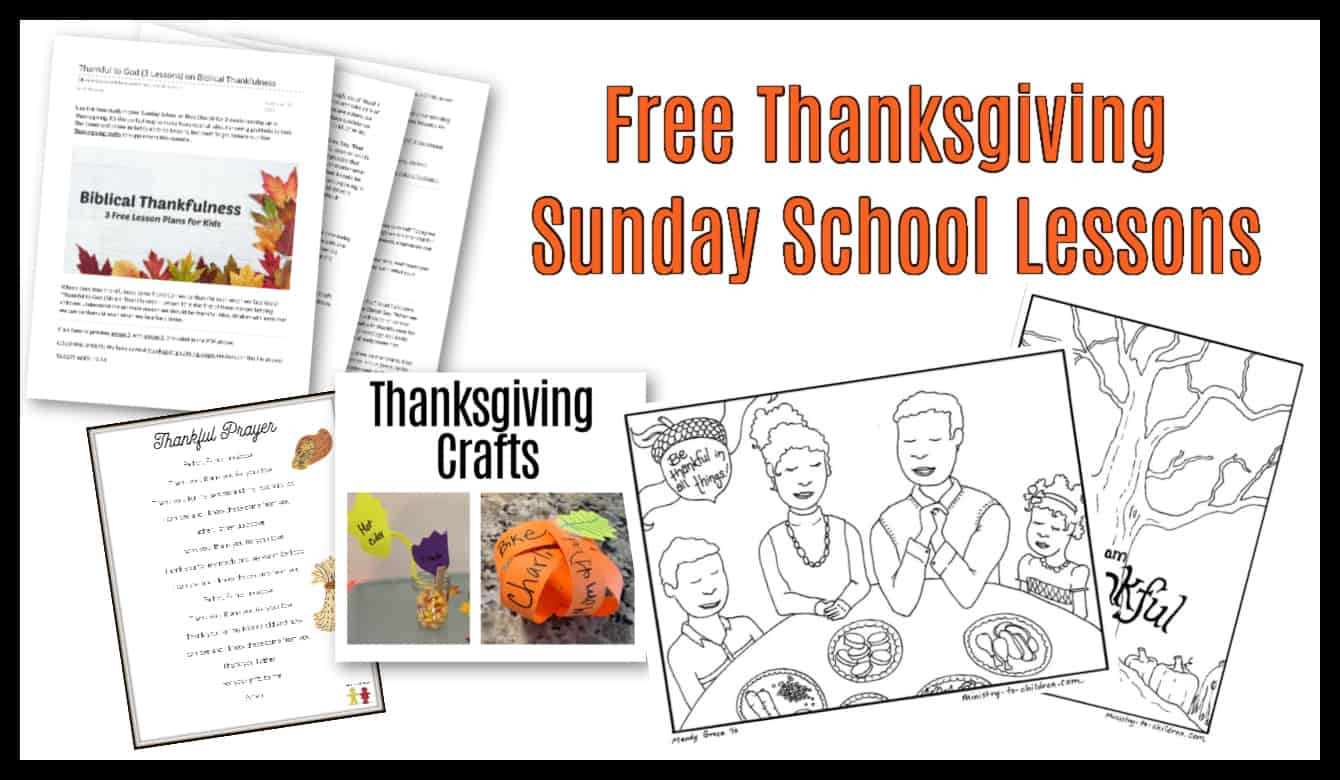 Thanksgiving Sunday School Lesson &amp;amp; Kids Bible Activities (100 throughout Thanksgiving Bible Worksheets