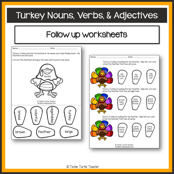 Thanksgiving Verbs Worksheet