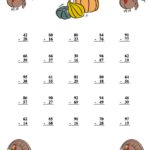 Thanksgiving Turkey Subtraction Worksheet   Have Fun Teaching Throughout Thanksgiving Subtraction Worksheets