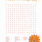 Thanksgiving Word Search   Kids Activity Zone Intended For Thanksgiving Word Search Worksheets
