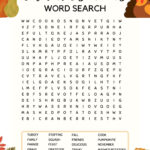 Thanksgiving Word Search Printable, Autumn Word Search, Family In Thanksgiving Word Search Super Teacher Worksheets