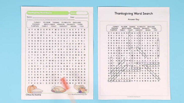 Thanksgiving Challenge Worksheet Answers Thanksgiving Challenge Worksheet Answers