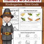 Thanksgiving Worksheets For Kindergarten And First Grade (Free Within 1st Grade Thanksgiving Worksheets