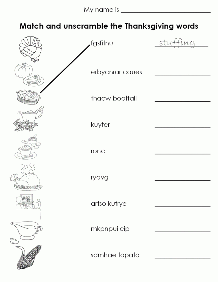 Kids Thanksgiving Worksheets Kids Thanksgiving Worksheets