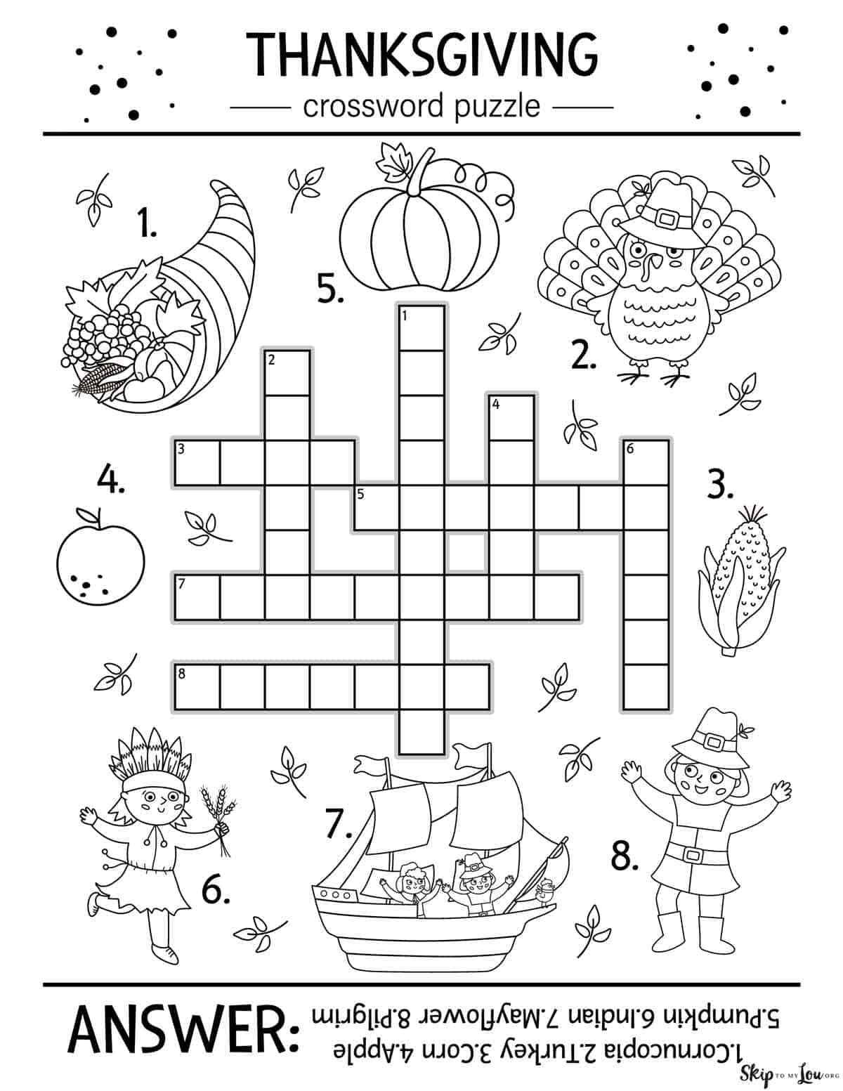 Thanksgiving Worksheets | Skip To My Lou with regard to Worksheets About Thanksgiving