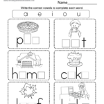 Thanksgiving Write The Vowels Worksheet   Free Printable, Digital With Regard To Worksheets For Thanksgiving Kindergarten