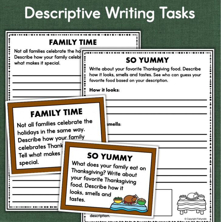 Thanksgiving Creative Writing Worksheets Thanksgiving Creative Writing Worksheets