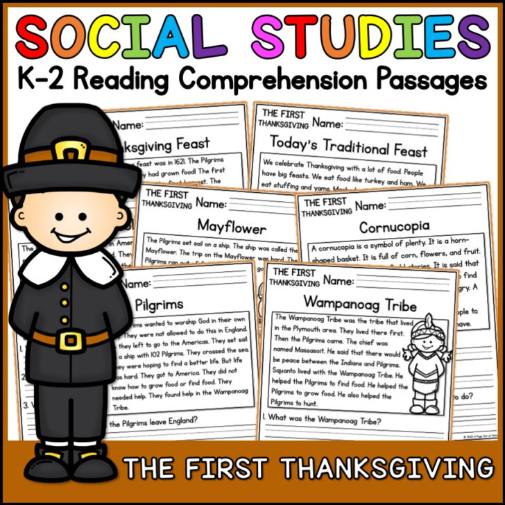Thanksgiving Social Studies Worksheets