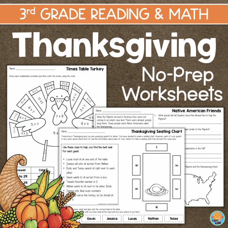 3rd Grade Thanksgiving Worksheets 3rd Grade Thanksgiving Worksheets