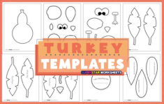 Turkey Templates (Free Printables) - Superstar Worksheets in Thanksgiving Turkey Worksheets