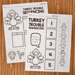 Turkey Trouble Sequencing   Simply Kinder + Printable Membership With Thanksgiving Sequencing Worksheets