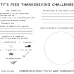 Ty'S Thanksgiving Challenge Within Thanksgiving Challenge Worksheet