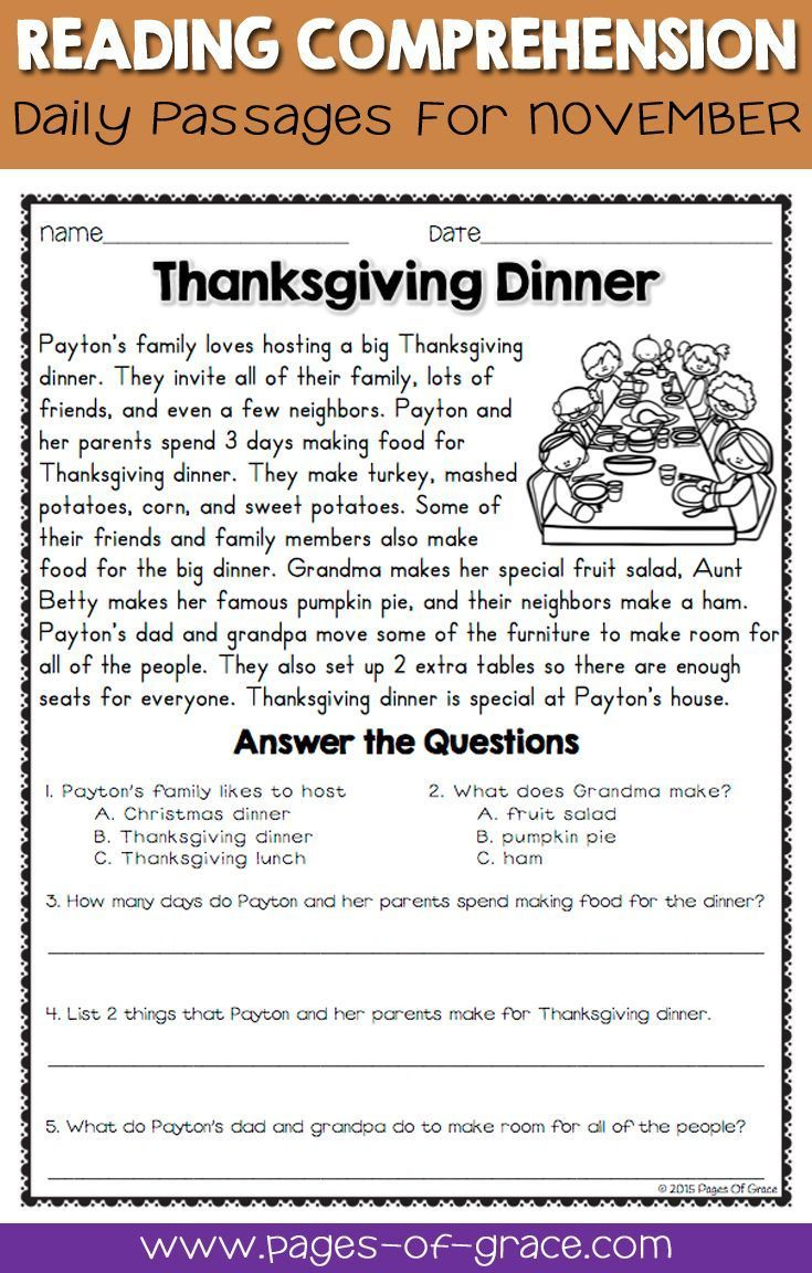 Wh Question Worksheets 6Cc for Free Thanksgiving Comprehension Worksheets