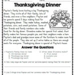 Wh Question Worksheets 6Cc Within Thanksgiving Reading Comprehension Worksheets Free