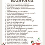 100+ Christmas Riddles For Kids That Spark Holiday Joy Pertaining To Christmas Riddles Worksheets