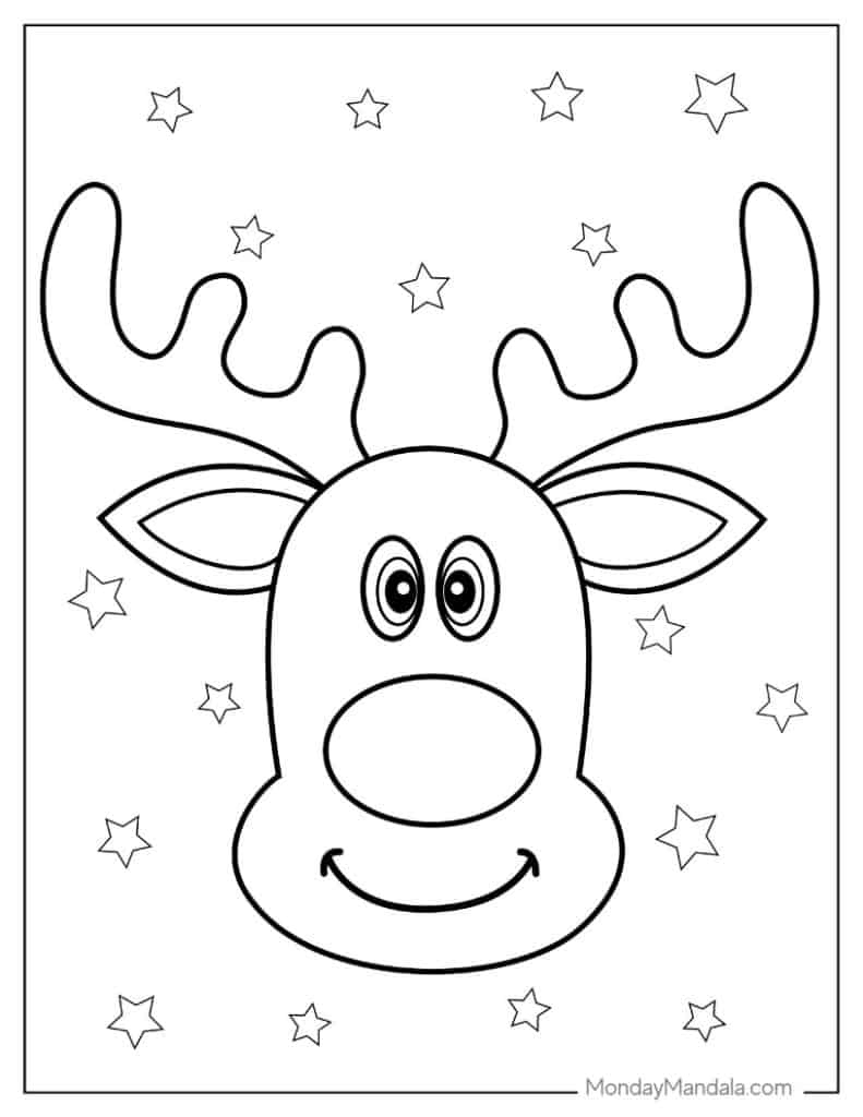 1,000 Christmas Coloring Pages (Free Pdf Printables) with regard to Christmas Coloring Worksheets Kindergarten