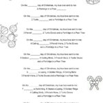 12 Days Of Christmas Activity   Worksheets Library Throughout The Twelve Days Of Christmas Worksheets