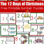 12 Days Of Christmas Free Printable Math Number Puzzles   A Little Inside Twelve Days Of Christmas Worksheets Math