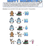 12 Days Of Holiday Math Puzzles—Printable K 8 Worksheets — Mashup Math For 12 Days Of Christmas Math Worksheets Answers