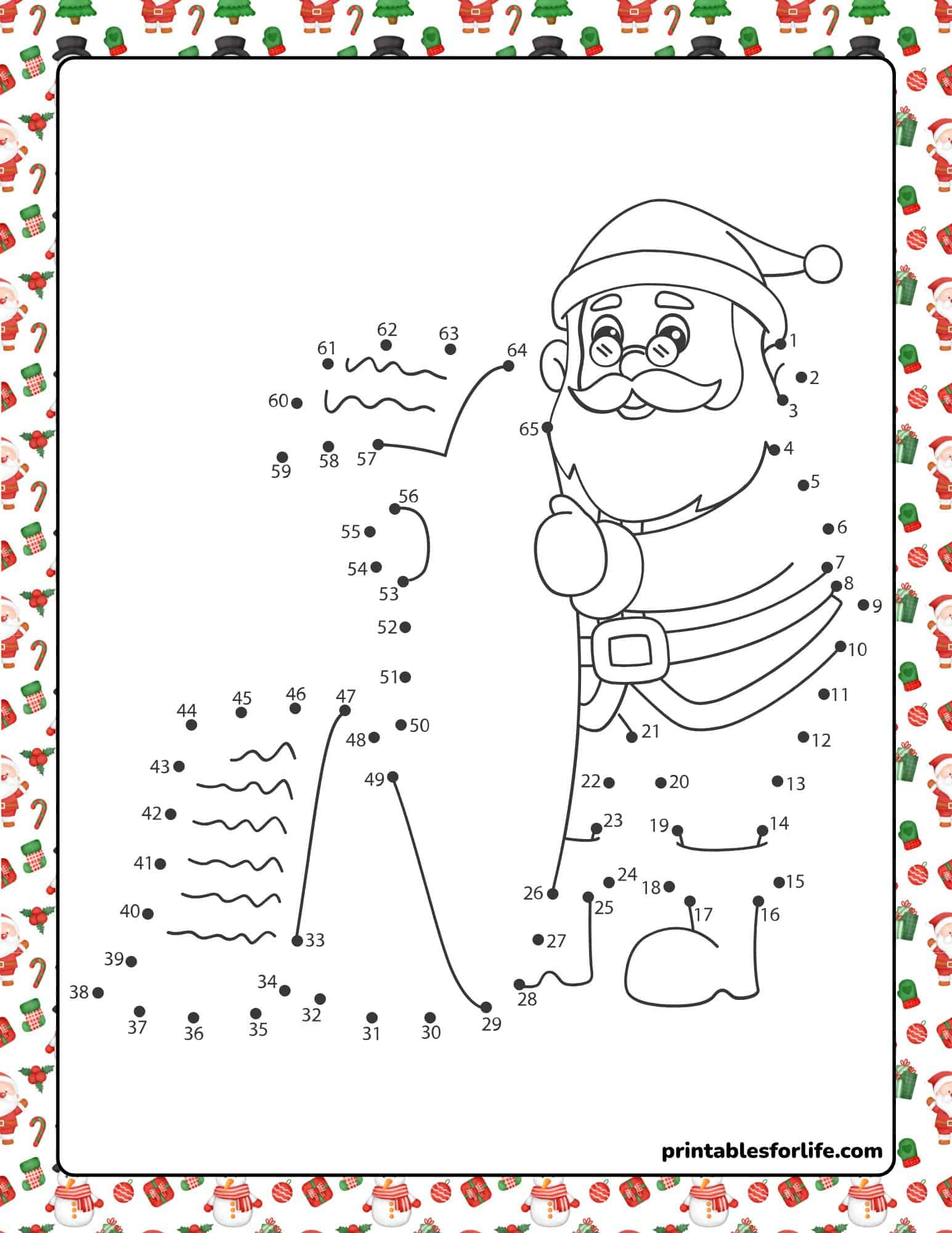 12 Free Christmas Dot To Dot Worksheets (Connect The Dots) inside Christmas Connect The Dots Worksheets