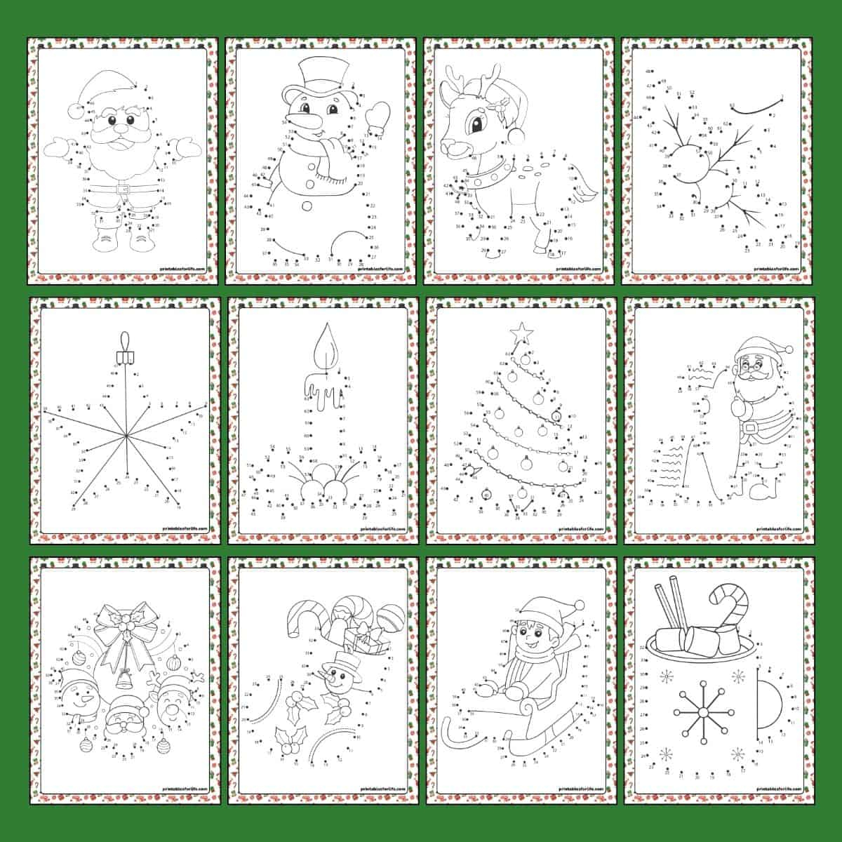 12 Free Christmas Dot To Dot Worksheets (Connect The Dots) throughout Free Christmas Connect the Dots Worksheets Printable
