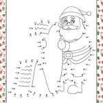 12 Free Christmas Dot To Dot Worksheets (Connect The Dots) Within Christmas Dot To Dot Worksheets