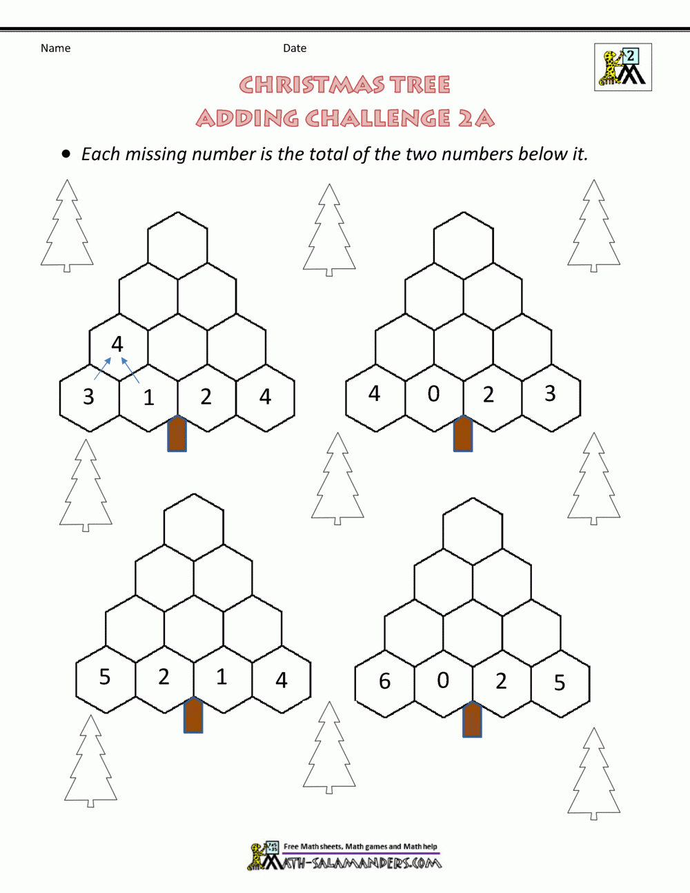 2Nd Grade Christmas Math Worksheets intended for Free Christmas Math Worksheets For 2Nd Graders