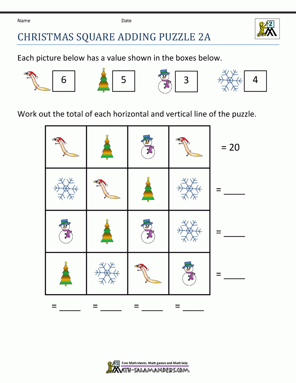 2Nd Grade Christmas Math Worksheets regarding Christmas Math Worksheets For 2nd Grade
