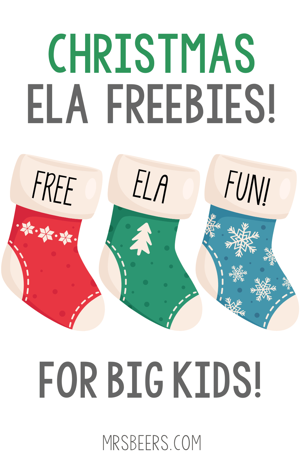 3 Free Christmas Printables For Your Middle School Ela Classroom with regard to Christmas Ela Worksheets Middle School