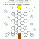 3Rd Grade Christmas Math Worksheets Regarding Christmas Addition And Subtraction Worksheets