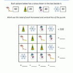 3Rd Grade Christmas Math Worksheets Regarding Free Printable Christmas Math Worksheets 3rd Grade