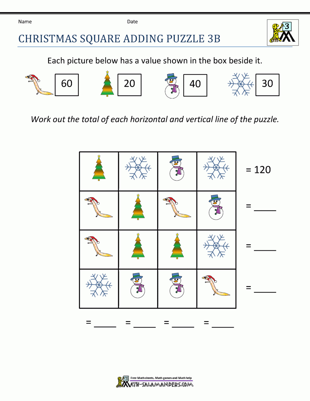 3Rd Grade Christmas Math Worksheets regarding Free Printable Christmas Math Worksheets 3rd Grade