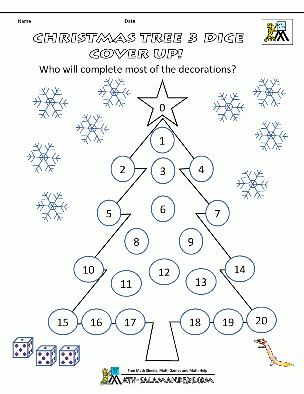 3Rd Grade Christmas Math Worksheets - Worksheets Library throughout Christmas Tree Math Worksheets
