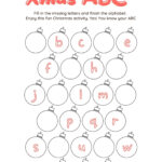 4 Page Christmas Abc Worksheet, Holiday Party Game, Christmas With Regard To Christmas Missing Letter Worksheets