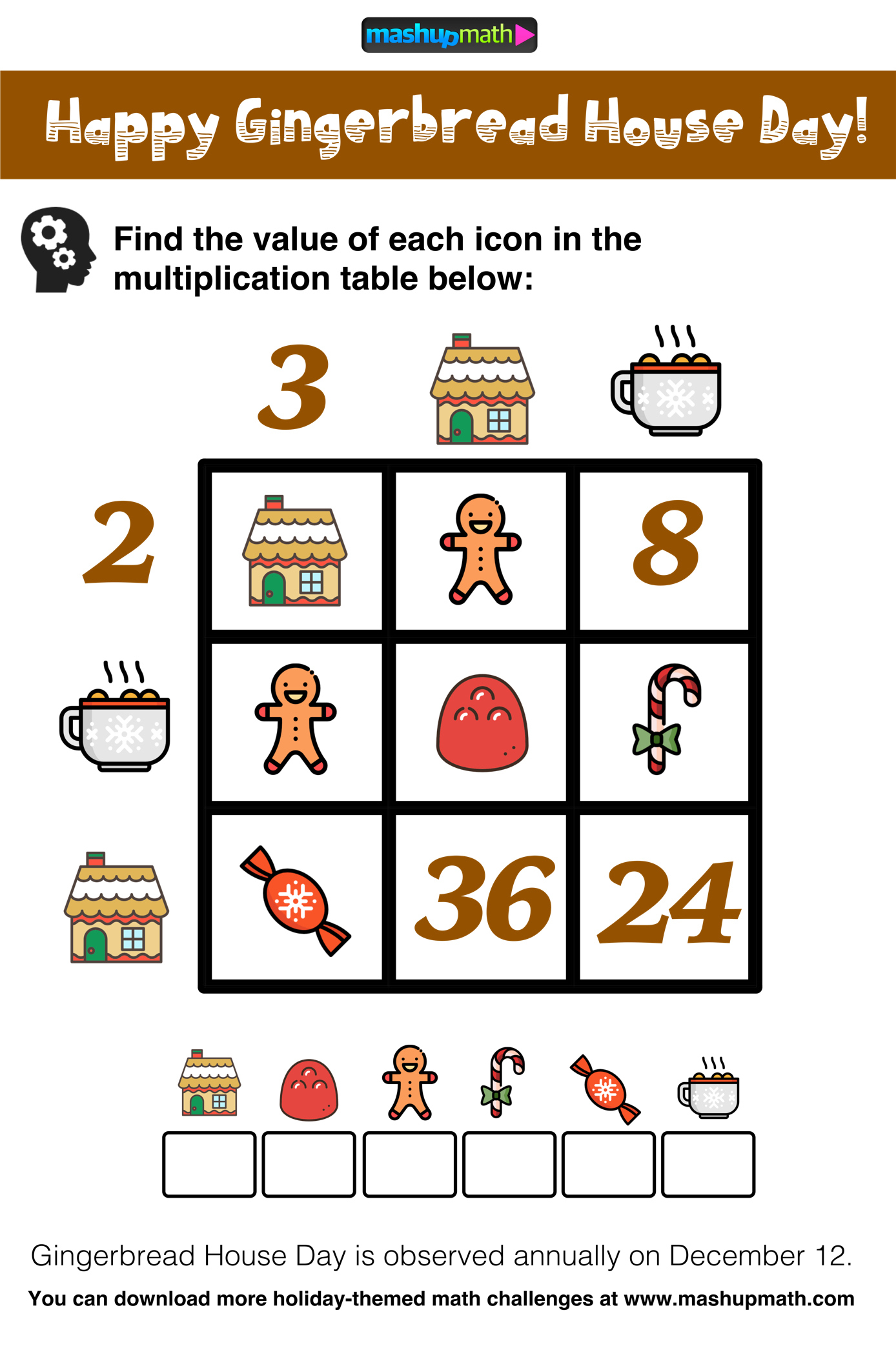 5 Awesome Christmas Math Activities For 5Th Grade — Mashup Math inside Christmas Themed Multiplication Worksheets