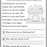50 Christmas Reading Comprehension Printable   Kindergarten   First Grade    Worksheets   Instant Download Fluency Worksheet English Learing Inside Christmas Story Reading Comprehension Worksheets