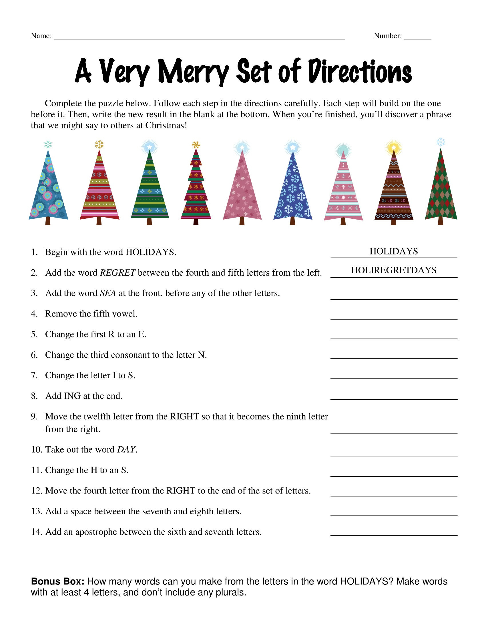 6Th Grade, 7Th Grade, 8Th Grade Christmas Riddle Worksheets, Middle School  Follow Directions, Homeschool Teenagers with Christmas Worksheets 6th Grade