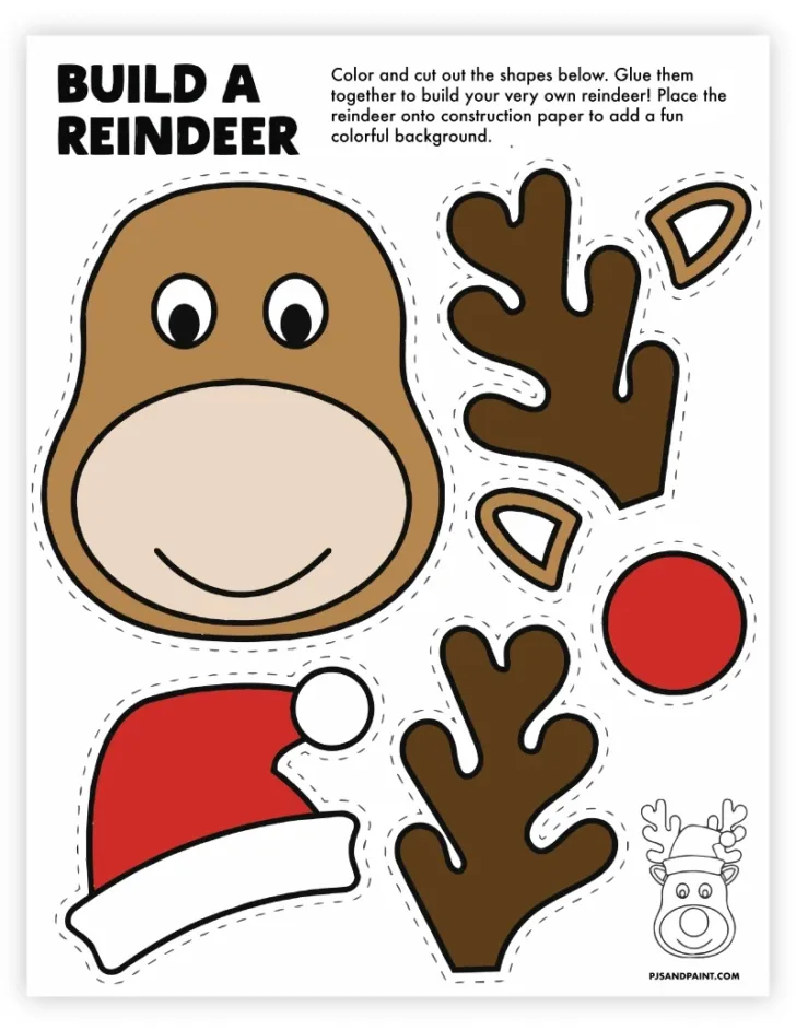 Free Printable Cut and Paste Christmas Worksheets Free Printable Cut and Paste Christmas Worksheets