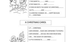 A Christmas Carol: English Esl Worksheets Pdf &amp; Doc in A Christmas Carol Worksheets