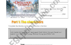 A Christmas Carol - Esl Worksheetclaudia30 with A Christmas Carol Movie Worksheets