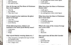 A Christmas Carol Quiz regarding Christmas Carol Trivia Worksheets Answers