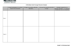 A Christmas Carol: Scrooge Character Analysis Worksheet with regard to A Christmas Carol Character Analysis Worksheets
