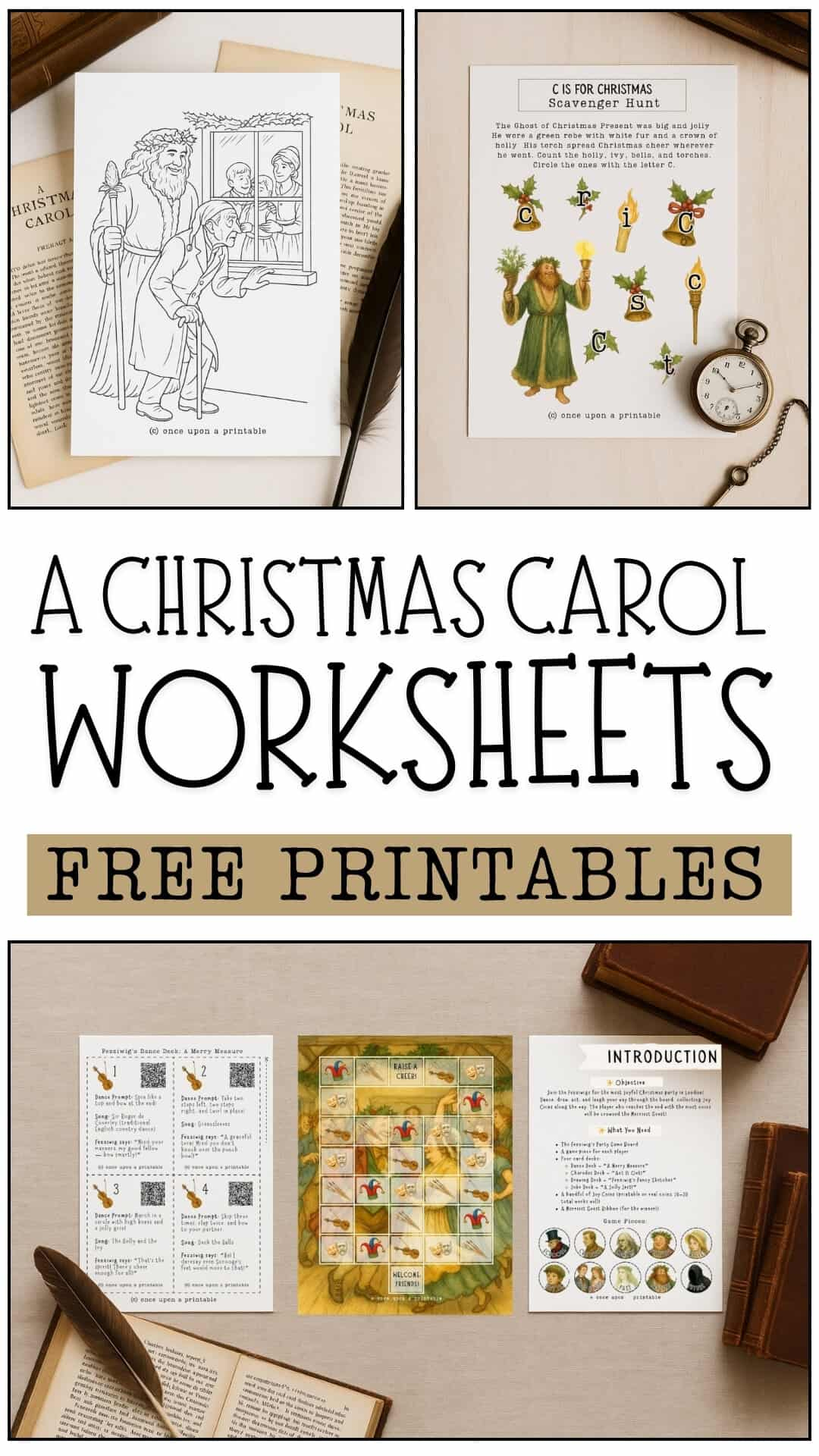 A Christmas Carol Worksheets (Free Printables) - Once Upon A Printable for Free Worksheets For A Christmas Carol