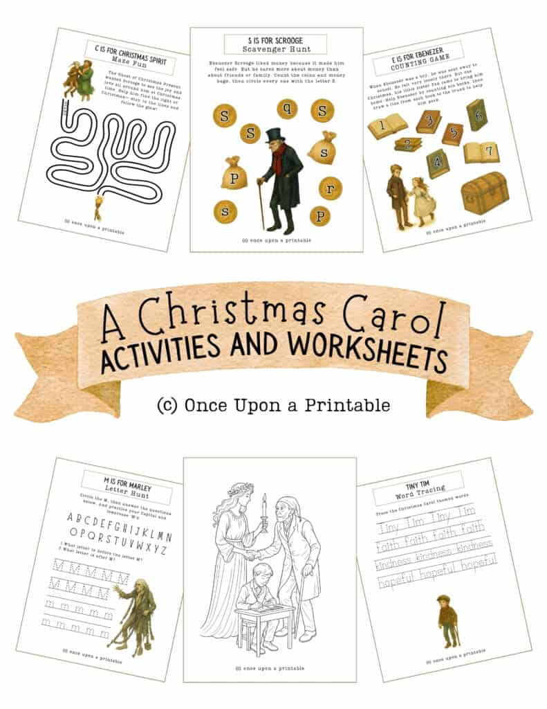 A Christmas Carol Worksheets (Free Printables) - Once Upon A Printable with regard to A Christmas Carol Activities And Worksheets