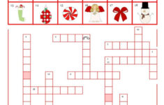 A Christmas Crossword Crossword: English Esl Worksheets Pdf & Doc in Christmas Crossword Worksheets