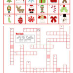 A Christmas Crossword With Word Ban…: English Esl Worksheets Pdf & Doc Within Bank On It Worksheets Christmas Answers